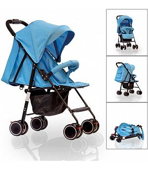 CARRITO DE PASEO PLEGABLE PARA BEBÉ "MILAN" BLUE ATABABY- ATMILANBLUE